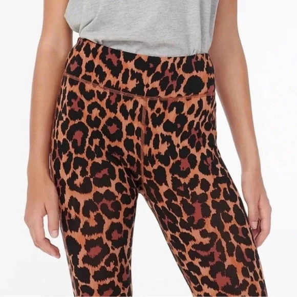 NWT J. Crew High Rise Weekend Leopard Print Legging Size Small - Picture 2 of 5